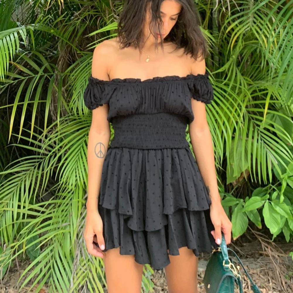 Princess Polly Love Galore Romper - Black